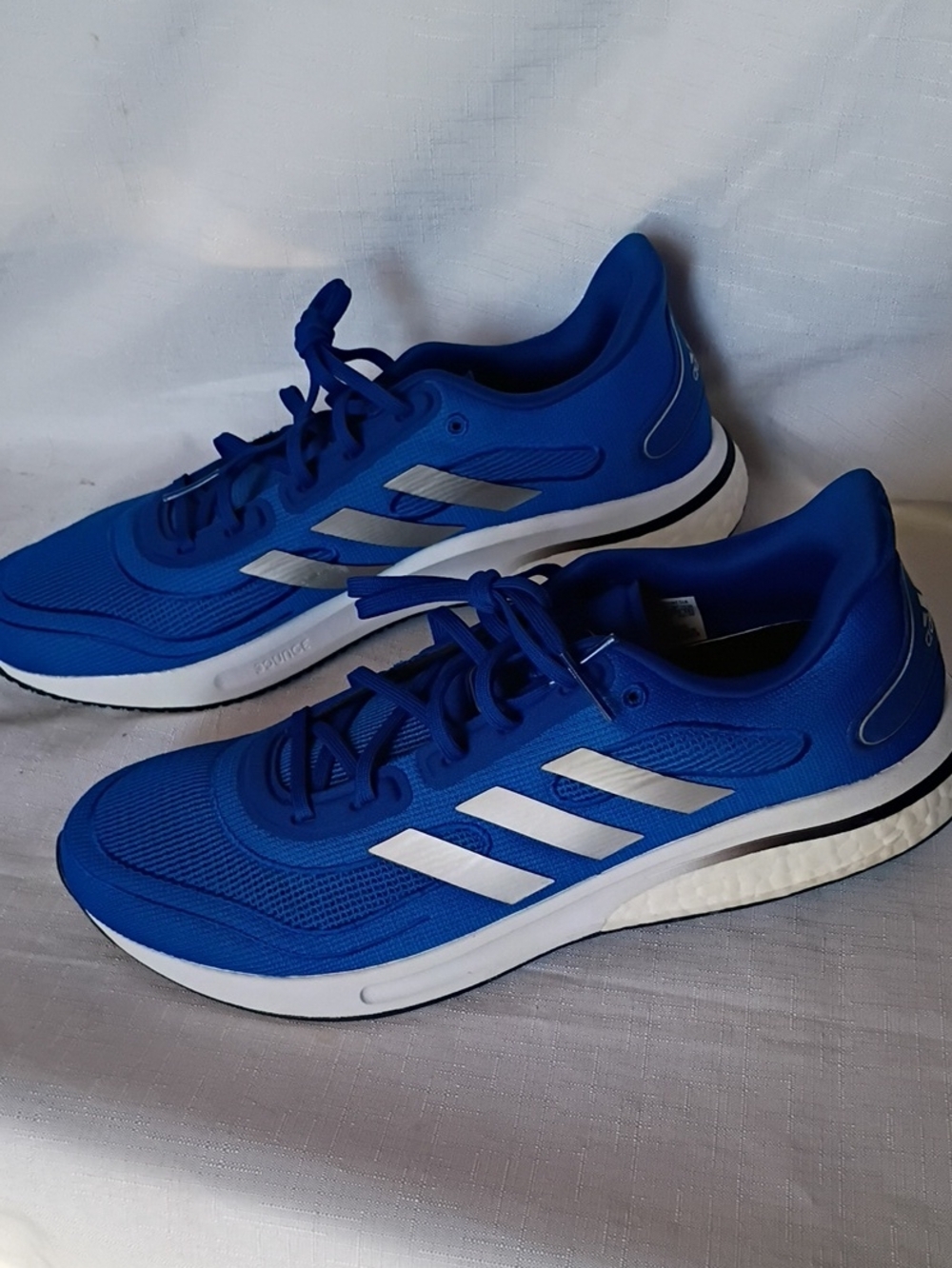 adidas Supernova  Blue and Silver Men's Running Sneakers Size 11.5